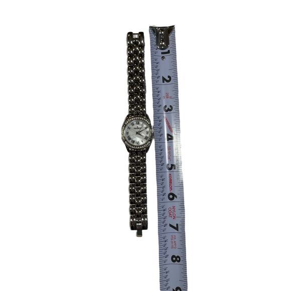 Peugeot Women\'s Analog Display Quartz Watch Silver Tone Crystal Round - Works main image 7